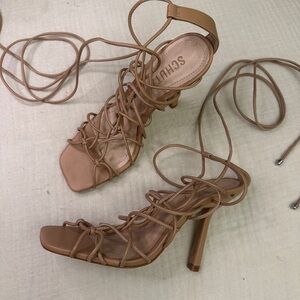 Schutz HEYDE lace up heels size 6